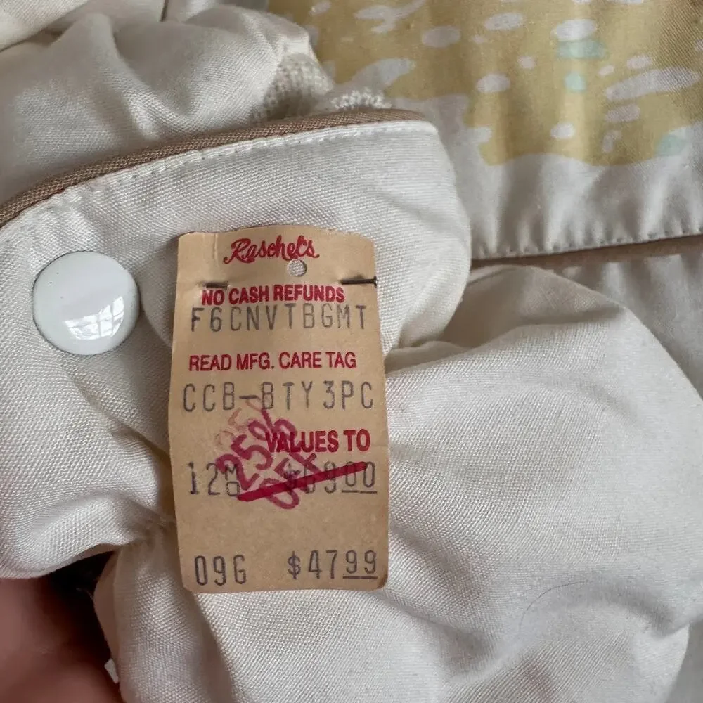 Vintage Quiltex Beatrix Potter Peter Rabbit Snowsuit Jumpsuit Baby 12 Months New